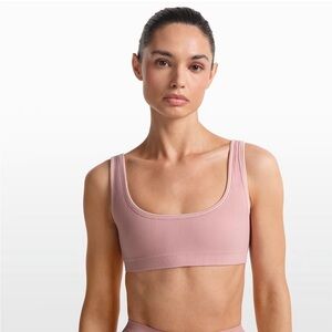 NikeSKIMS Ribbed Seamless Women's Micro-Scoop Bra Himalayan Pink